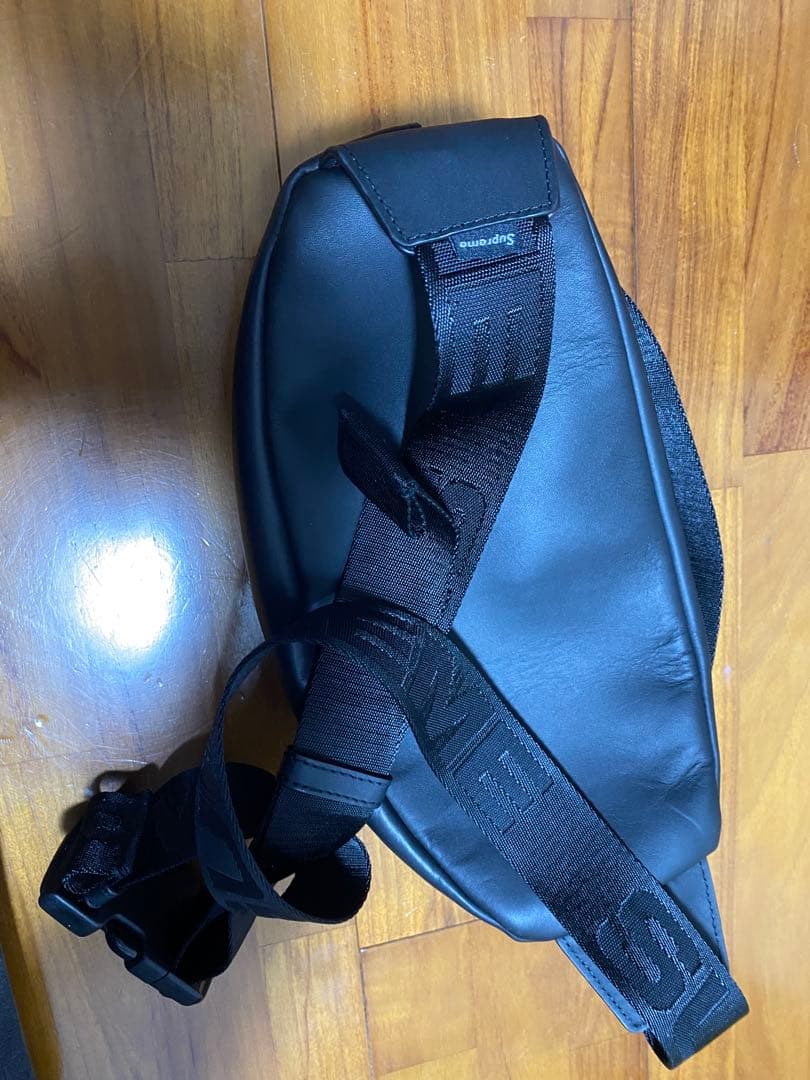 Supreme 23FW レザーウエストバック　ブラック