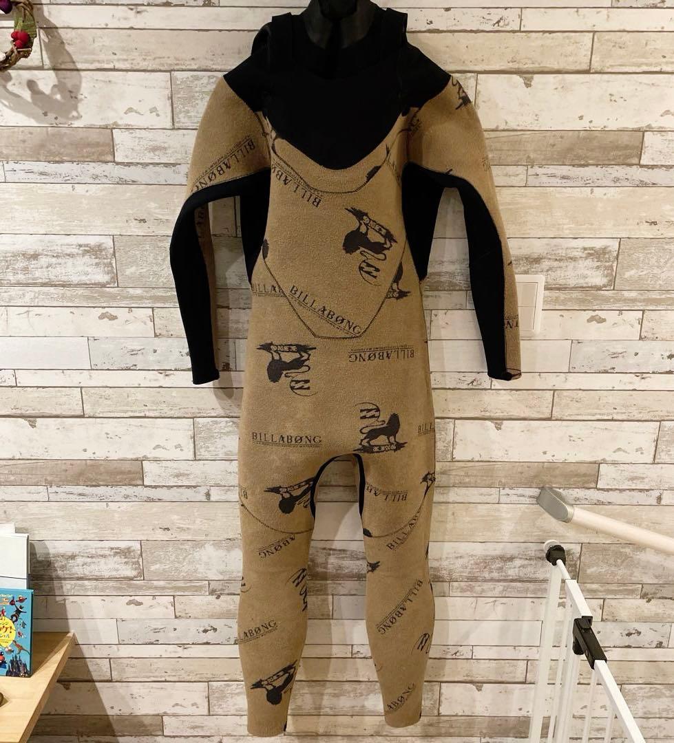 【ビラボン165cm 66kg 】メンズM程度 セミドライ 5/3 裏起毛