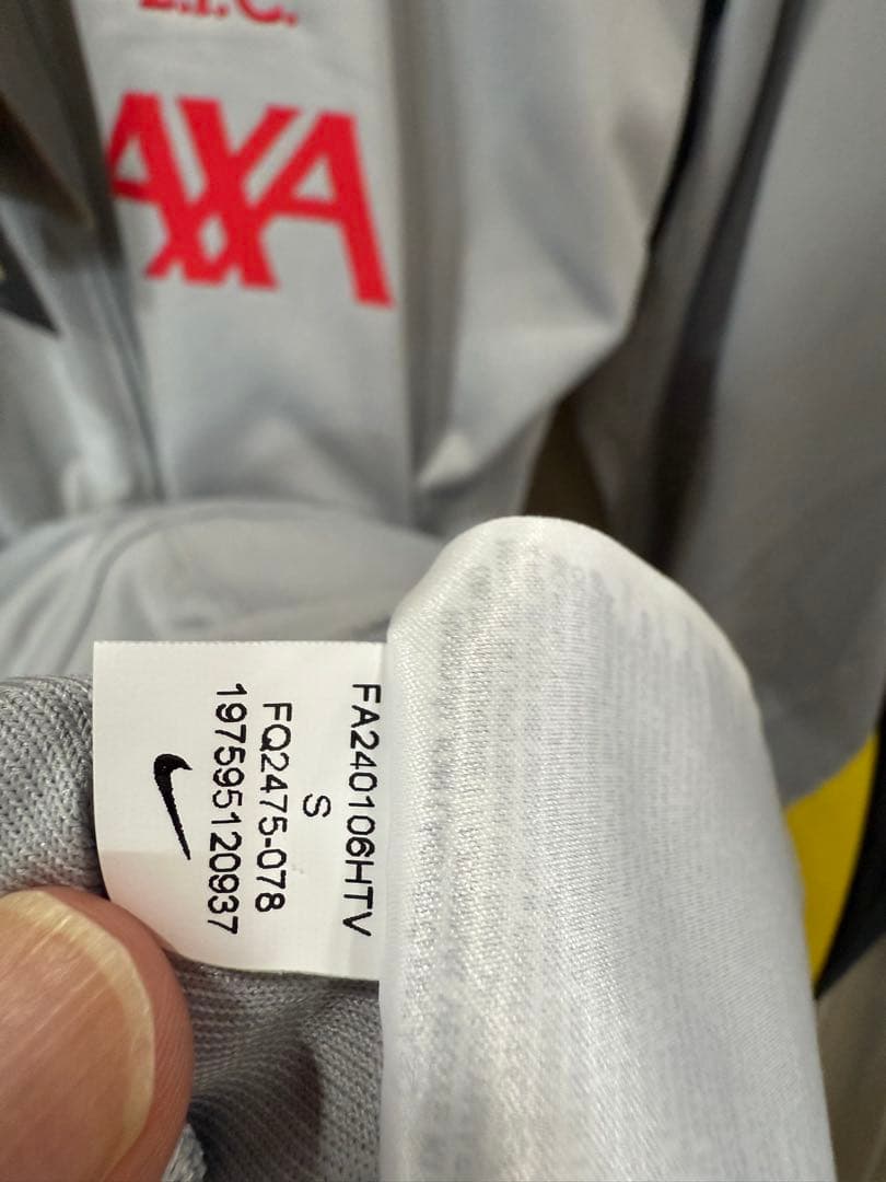 【新品】 リバプールFC トラックスーツ ストライク グレー　24/25