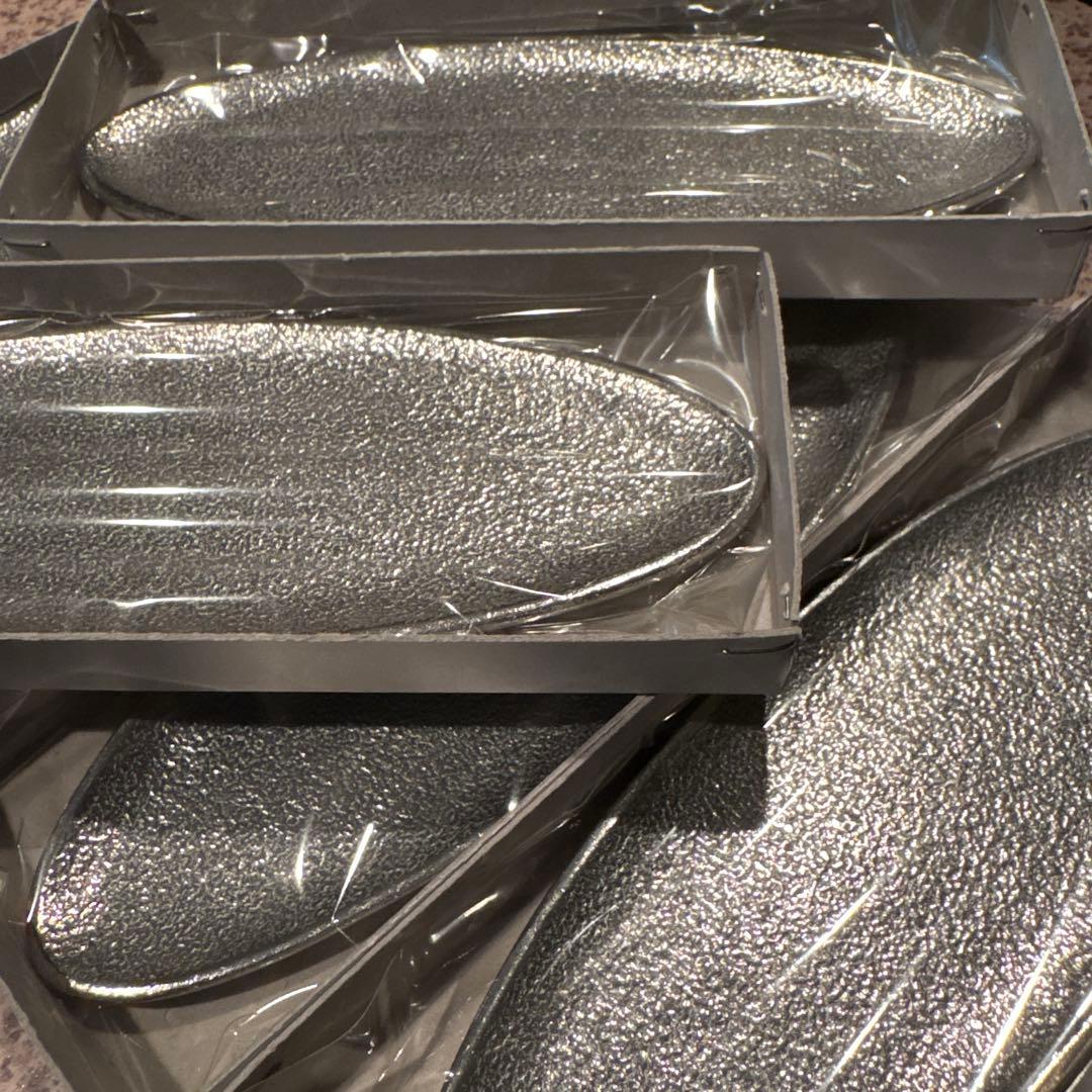 炭谷三郎商店 お香立て アルミトレー 鋳物 日本製 オーバル 6枚セット