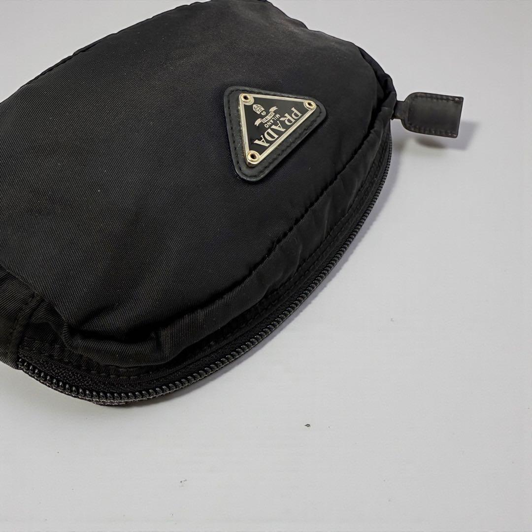 《希少》PRADA プラダ ミニポーチ ナイロン ブラック 化粧ポーチ