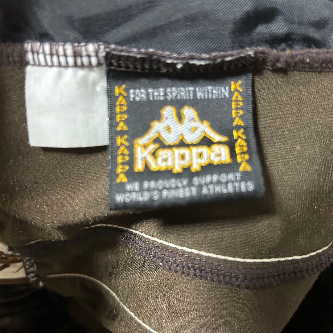 【セットアップ】Kappa ブラウンベルベットトラックジャケット パンツ L