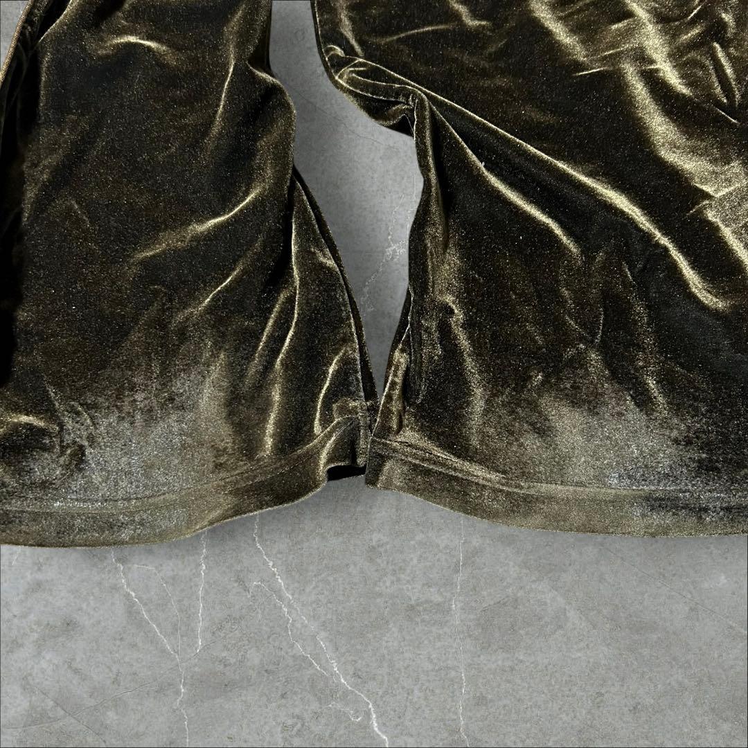 【セットアップ】Kappa ブラウンベルベットトラックジャケット パンツ L