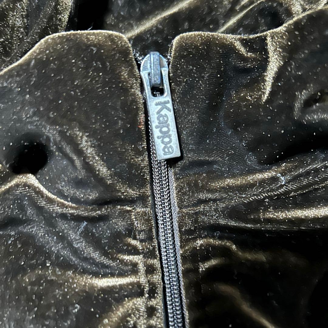 【セットアップ】Kappa ブラウンベルベットトラックジャケット パンツ L