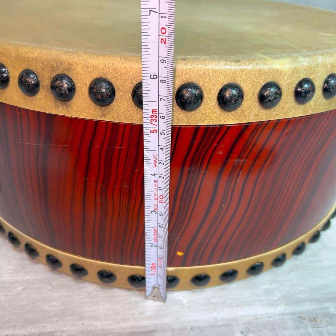 和太鼓 平太鼓 和楽器 民謡　お祭り　1.4尺　45センチ　ケース　台座