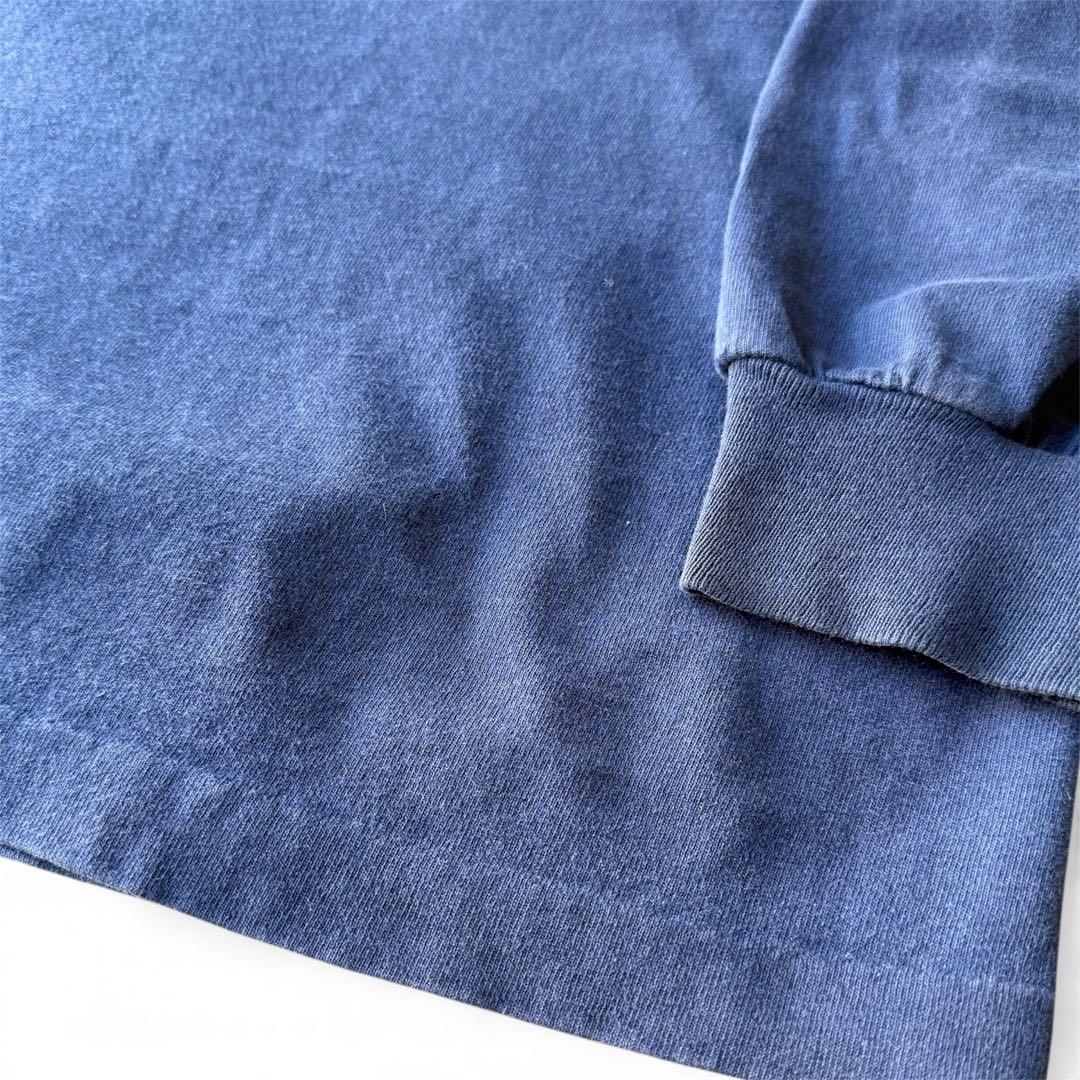 90's STUSSY 白タグネイビー 長袖Tシャツ ロンティー L USA製