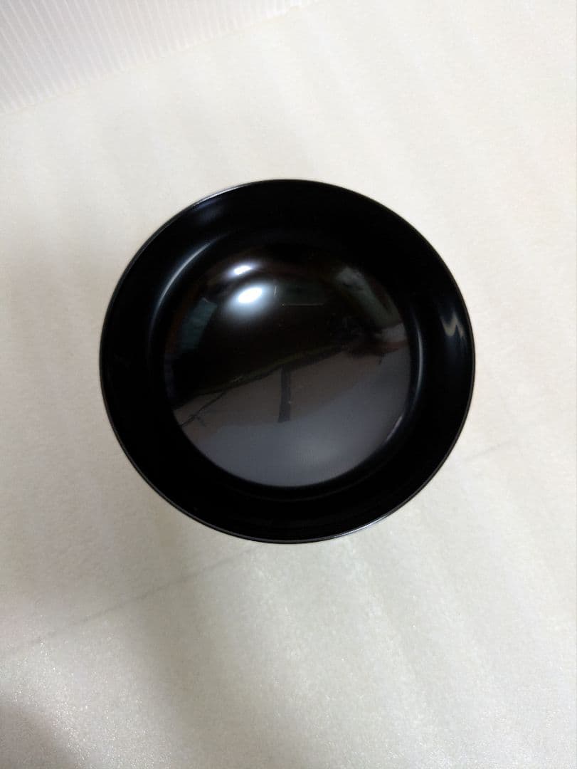 【川連漆器】煮物椀　黒　日月
