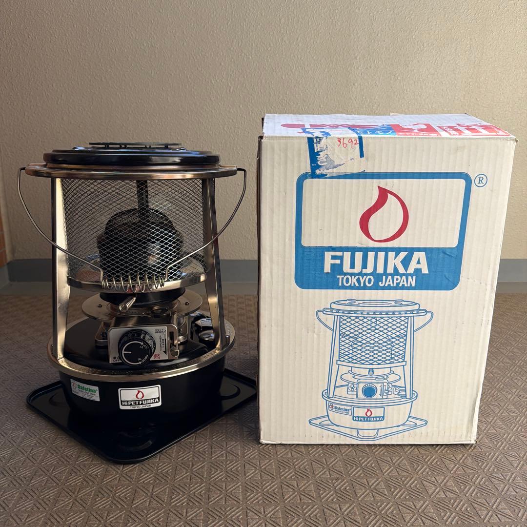 フジカハイペット 反射板付き 石油ストーブ ブラック - メルカリ