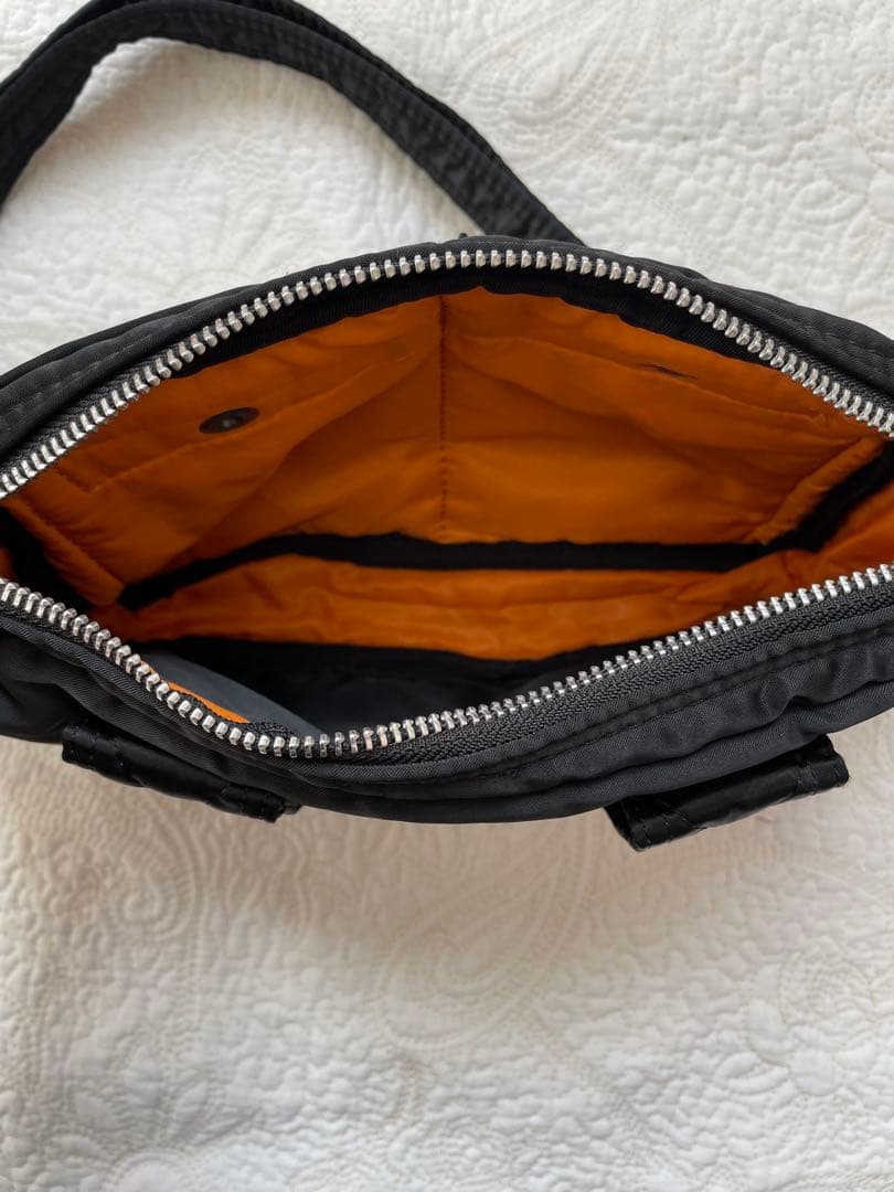 ポーター　PORTER ブラックナイロンショルダーバッグ