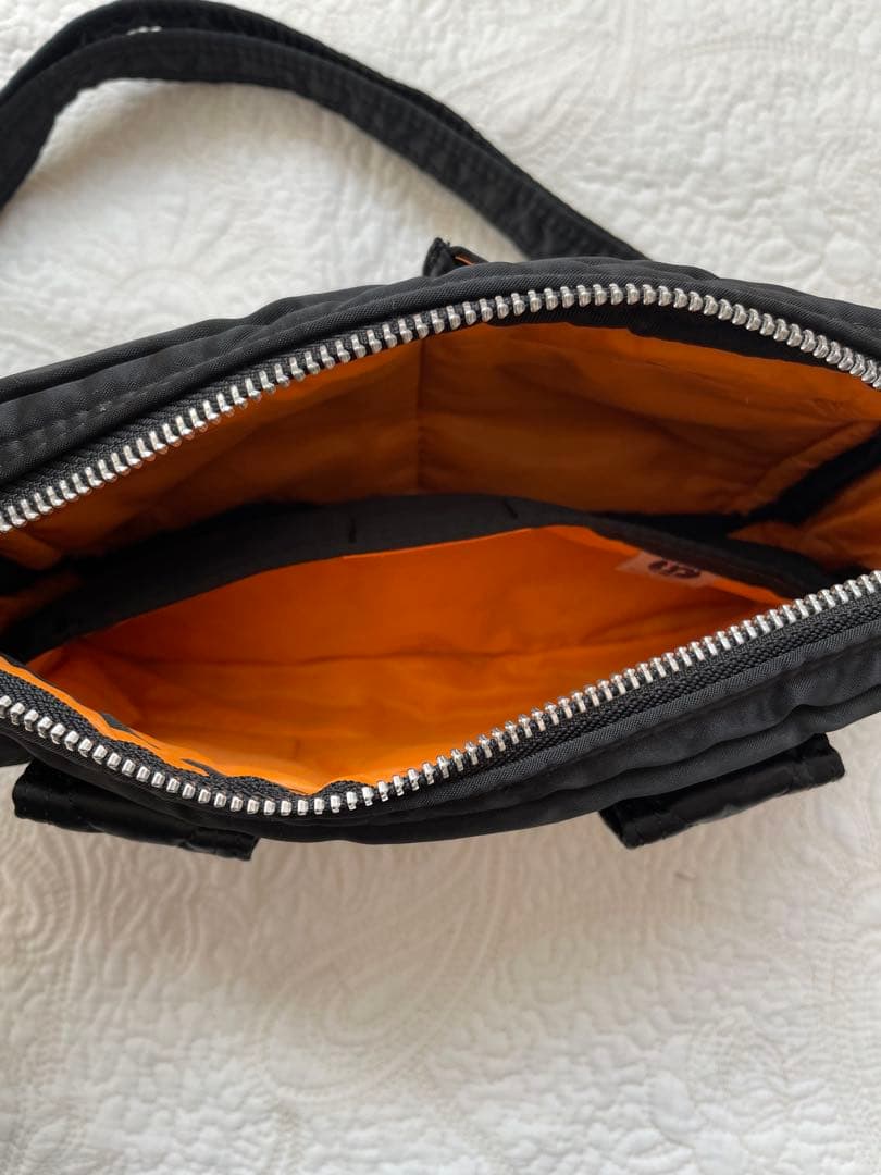 ポーター　PORTER ブラックナイロンショルダーバッグ