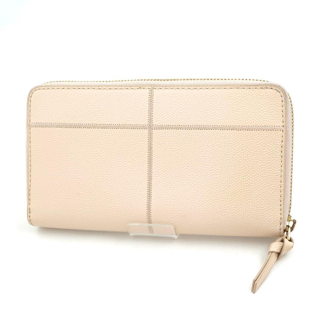 ✨未使用展示品✨　TORY BURCH 長財布　Tロゴ　ラウンドファスナー　刻印
