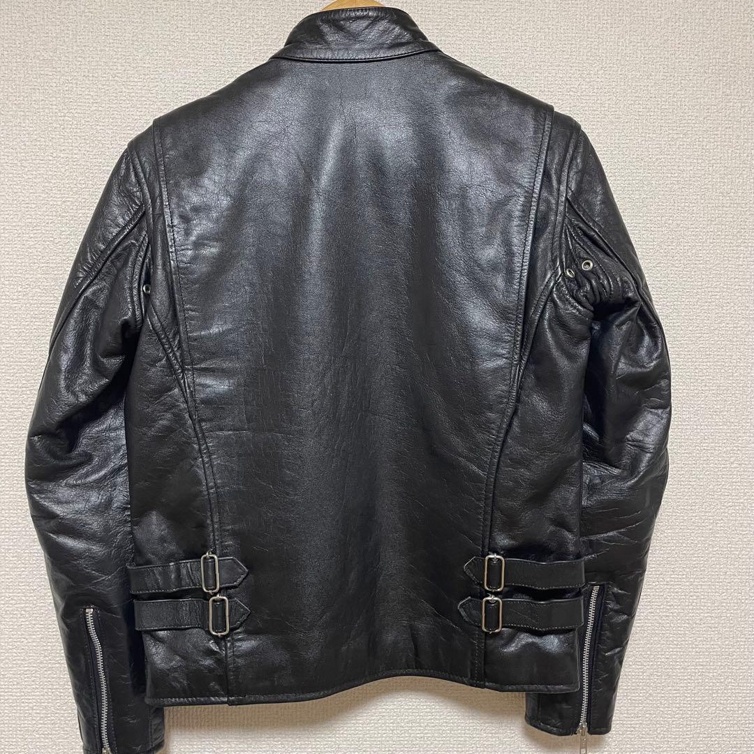 Horn Works 本革　シングルライダースジャケット　サイズS