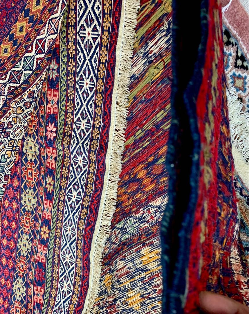 ペルシャ最高品質の最高級キリムラグ/サイズ:110x170cm…rd1.