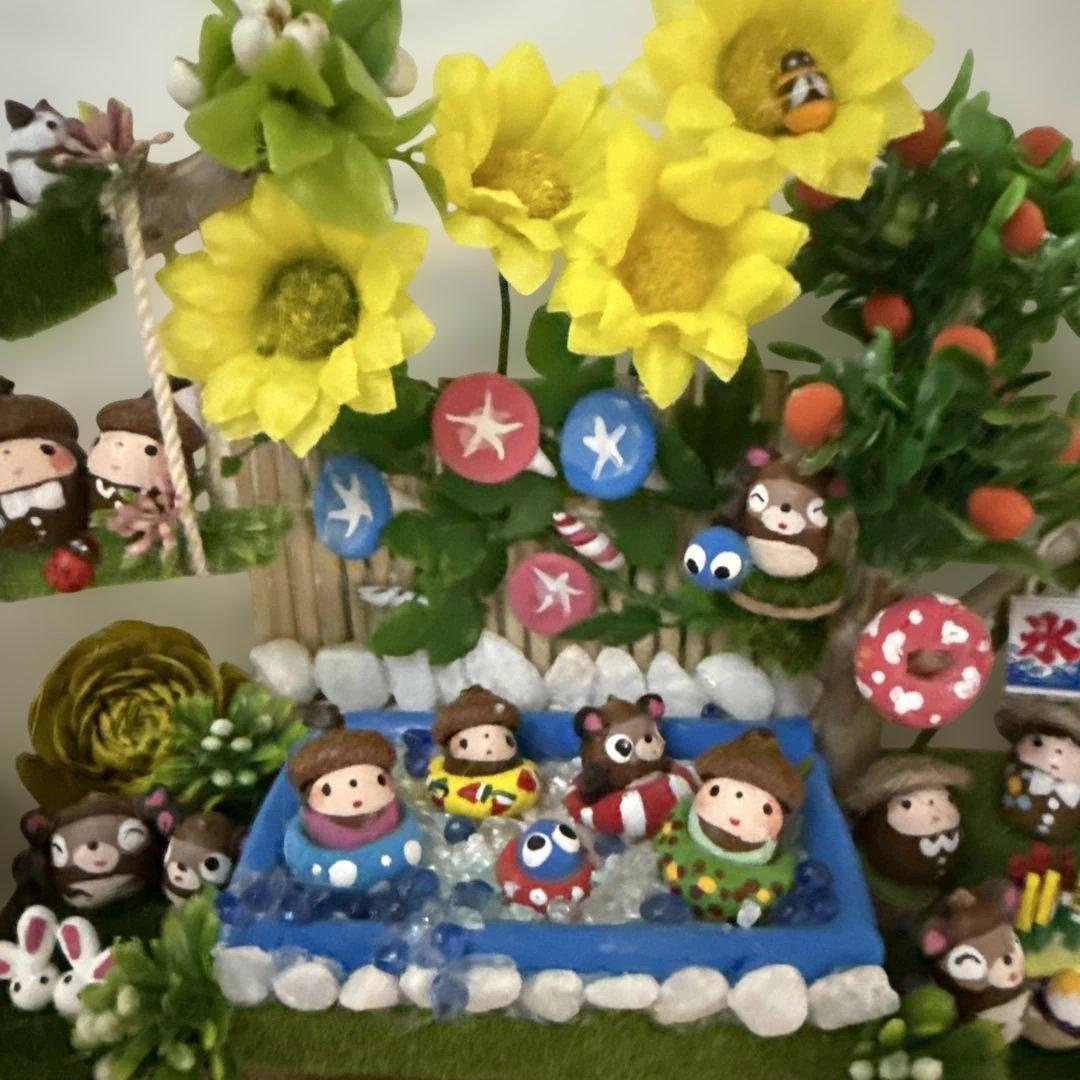 どんぐりアート♡summerおまかせオブジェ2点♡