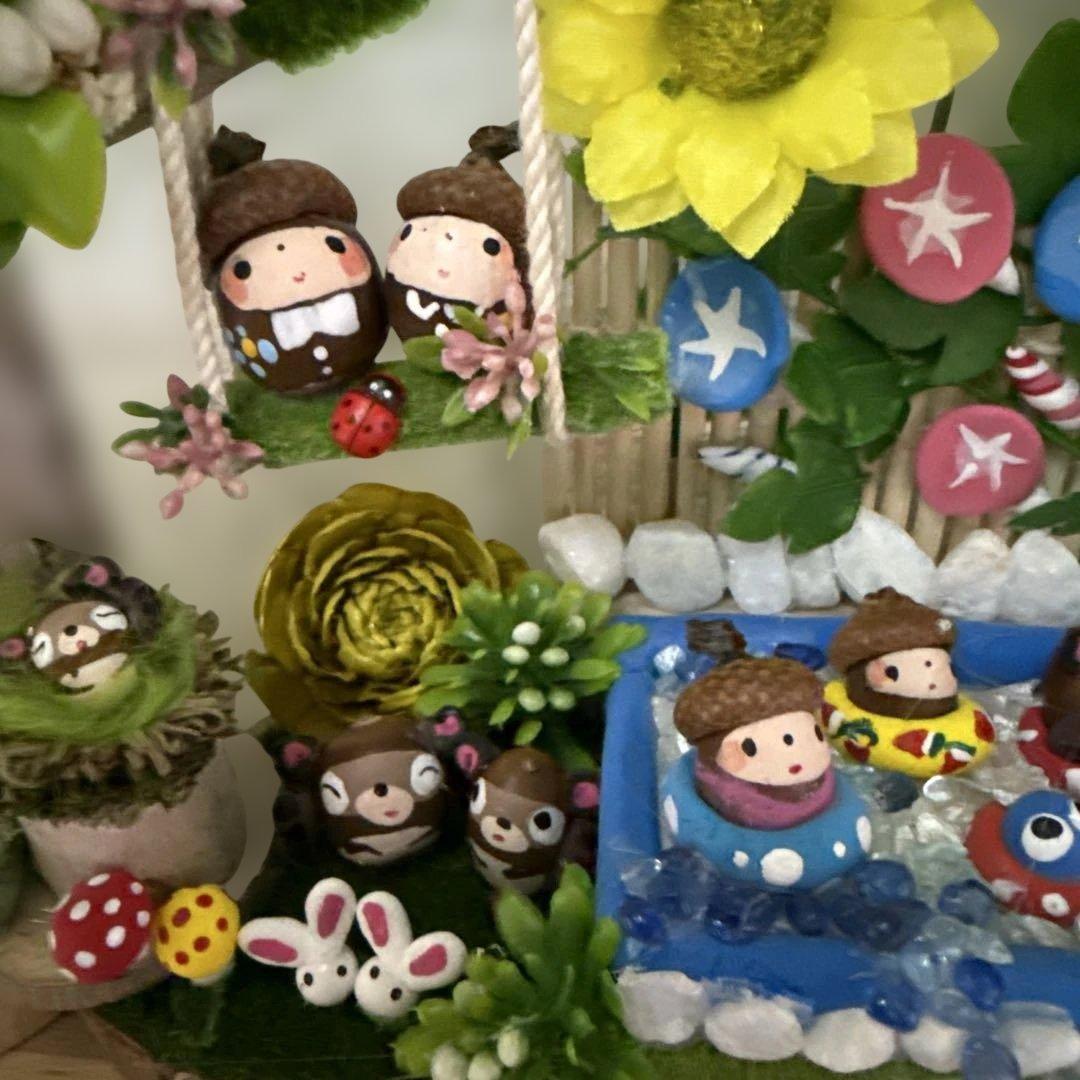 どんぐりアート♡summerおまかせオブジェ2点♡