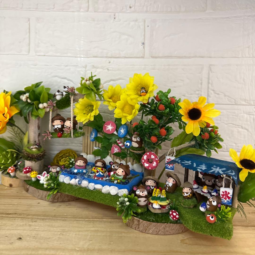 どんぐりアート♡summerおまかせオブジェ2点♡