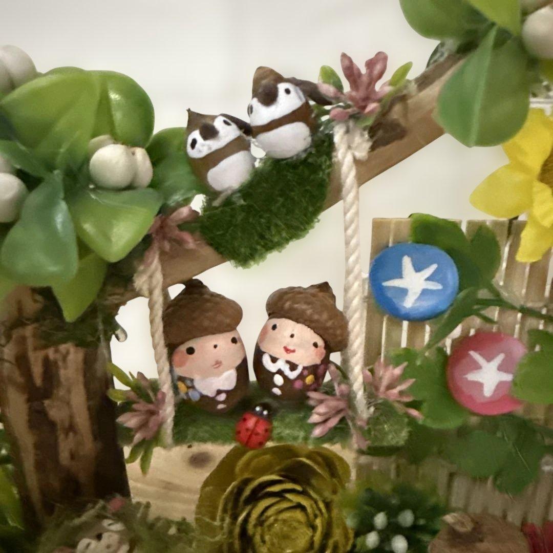 どんぐりアート♡summerおまかせオブジェ2点♡