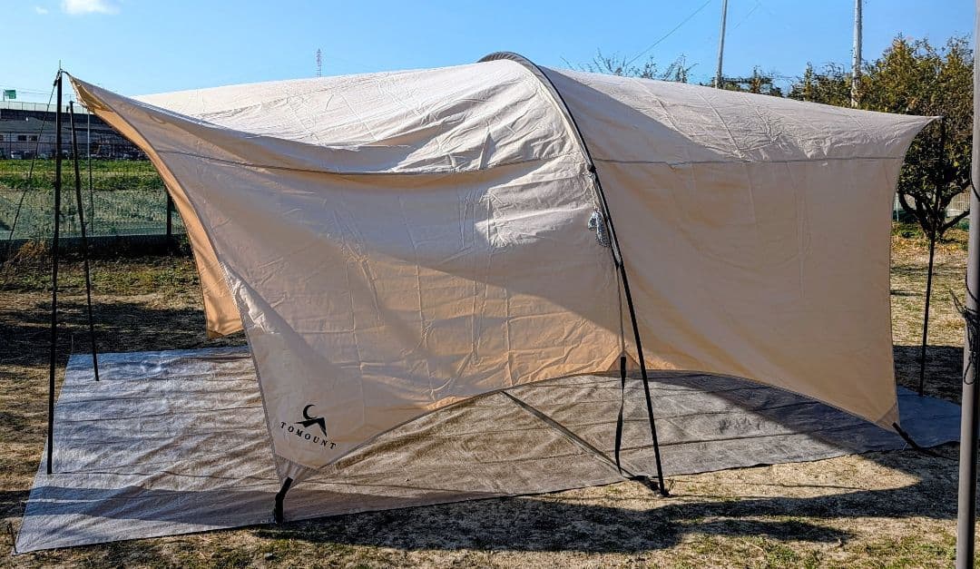 TOMOUNT HARUタープ　大型ＴＣタープ　ＴＣシェード　大空間　ベージュ