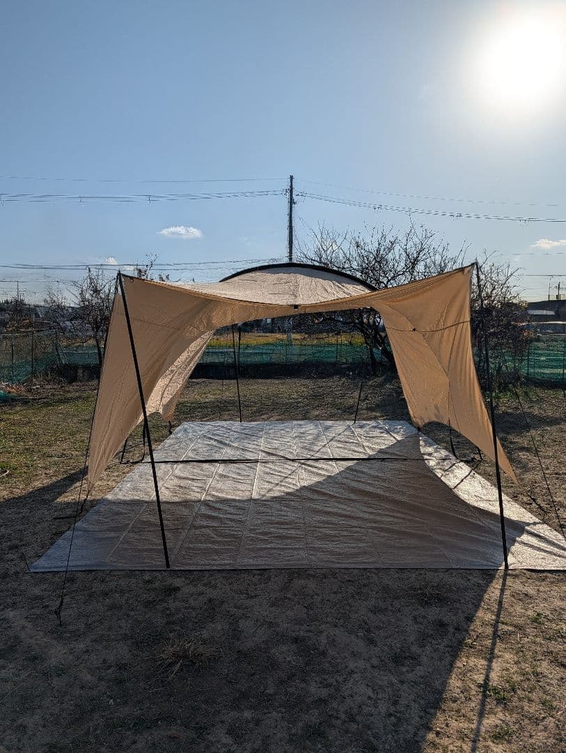 TOMOUNT HARUタープ　大型ＴＣタープ　ＴＣシェード　大空間　ベージュ