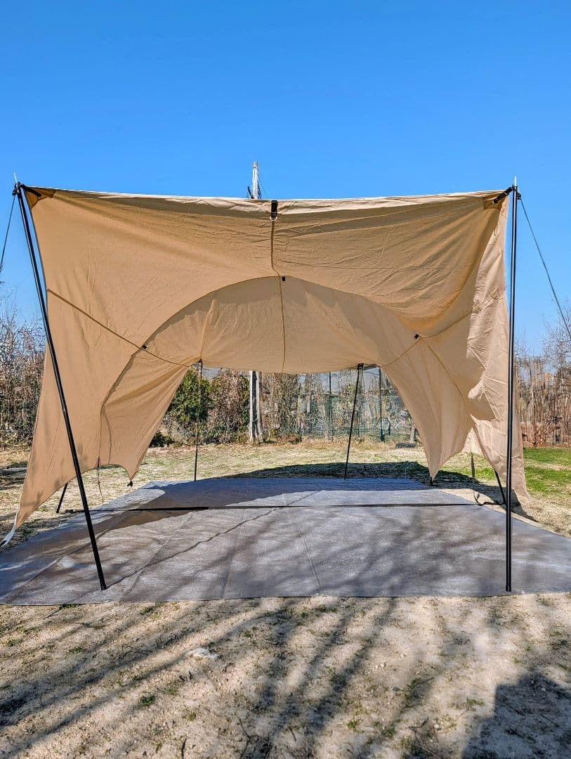 TOMOUNT HARUタープ　大型ＴＣタープ　ＴＣシェード　大空間　ベージュ