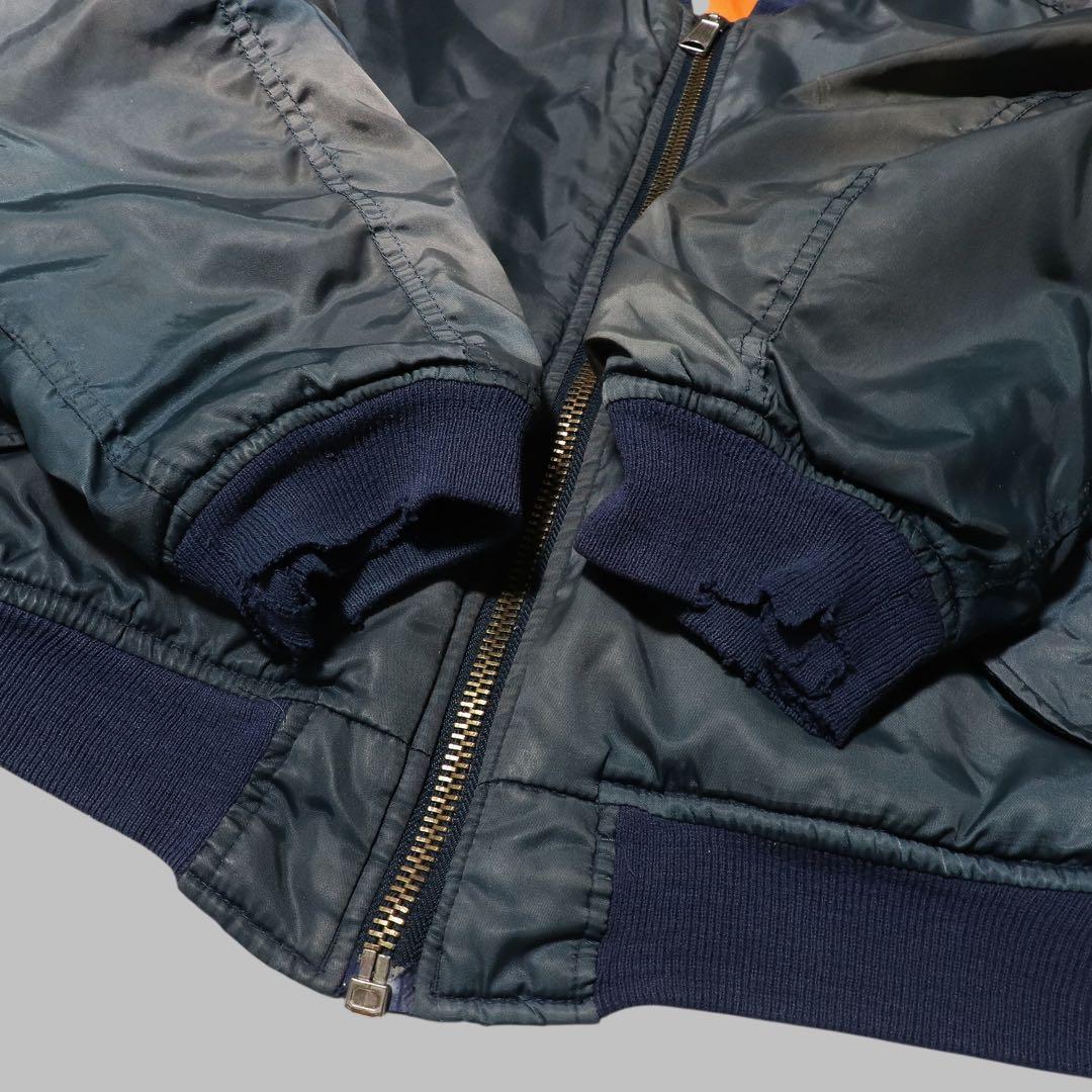 鬼フェード★90s★MA-1 フライトジャケット★短丈★グランジ ボロ★Y2K