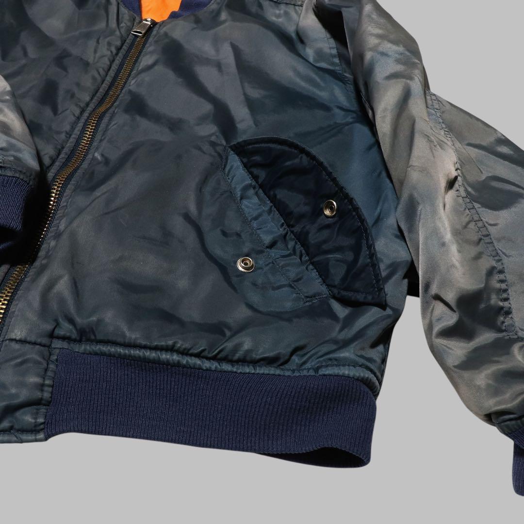 鬼フェード★90s★MA-1 フライトジャケット★短丈★グランジ ボロ★Y2K