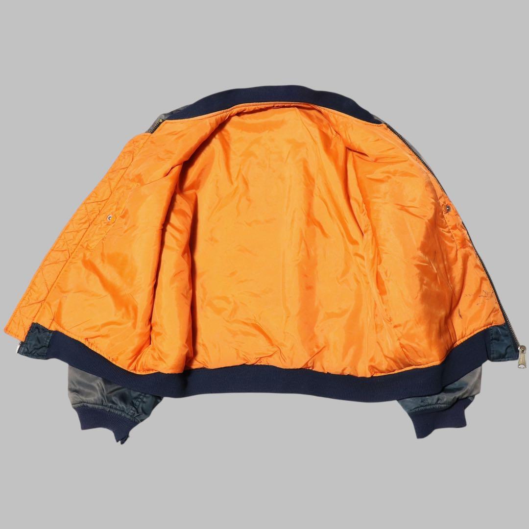 鬼フェード★90s★MA-1 フライトジャケット★短丈★グランジ ボロ★Y2K