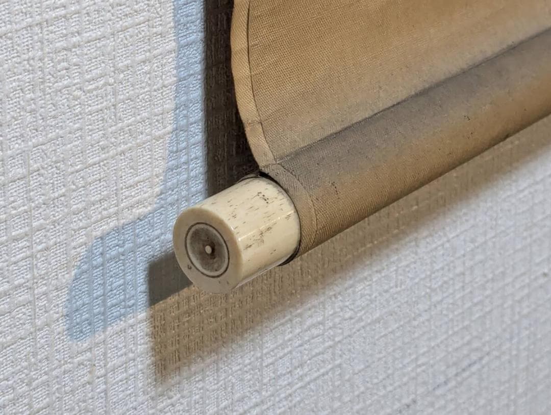 【真作】掛軸　布袋尊図　満月を指す禅画　彩色墨画　古美術　福徳開運　U5