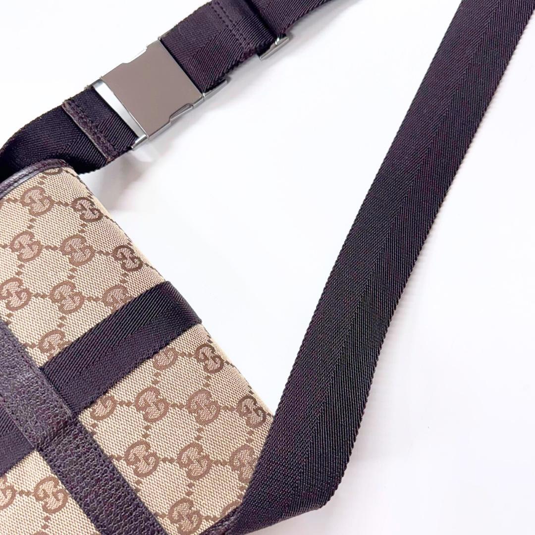 ucz GUCCI グッチ GGキャンバス 131236 ウエストポーチ
