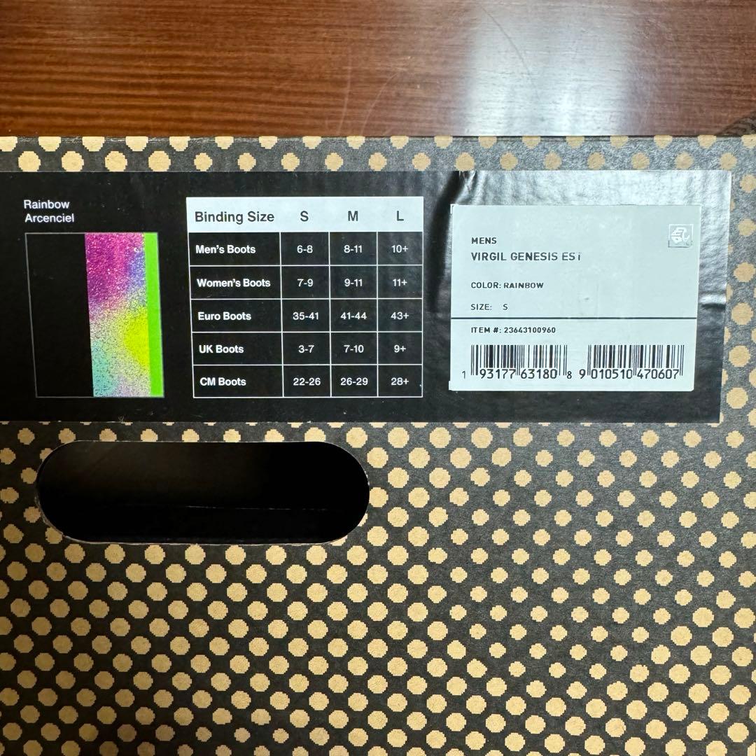 burton virgilabloh コラボ　ビンディング　メンズ　Sサイズ