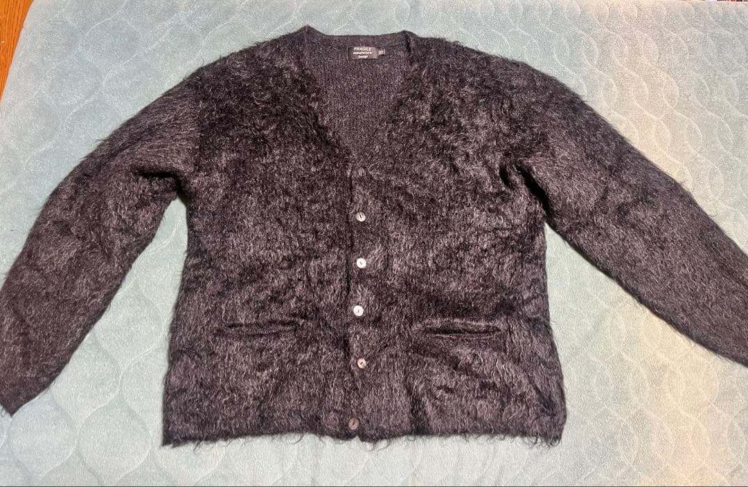 lemontea FRAGILE Mohair Cardigan モヘア 黒 A97772026 最