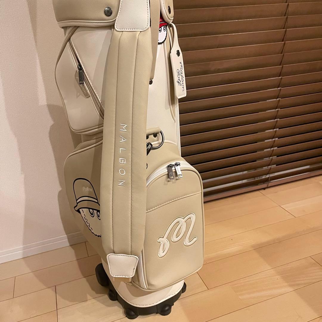 【即発送】MALBON マルボンゴルフ キャディバッグ ゴルフバッグ ベージュ