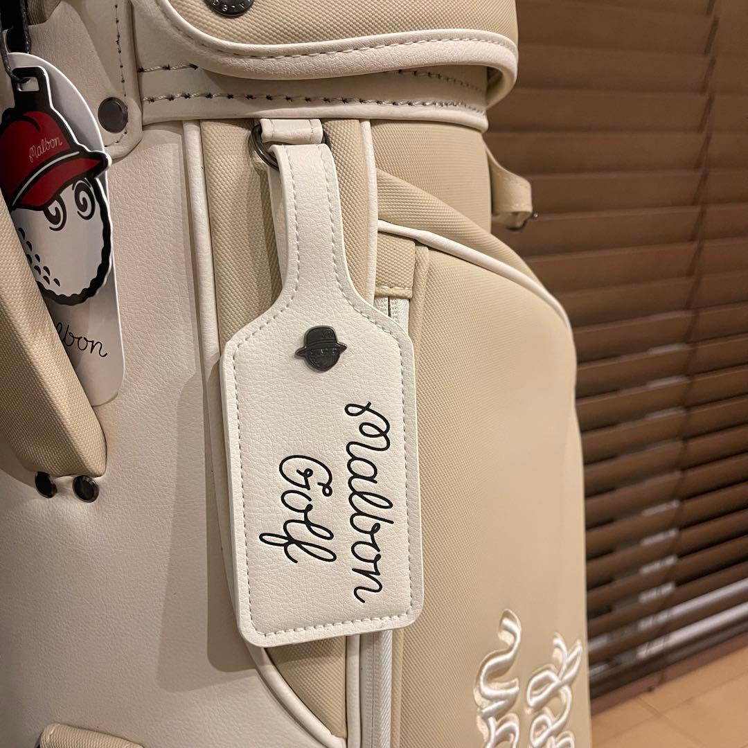 【即発送】MALBON マルボンゴルフ キャディバッグ ゴルフバッグ ベージュ