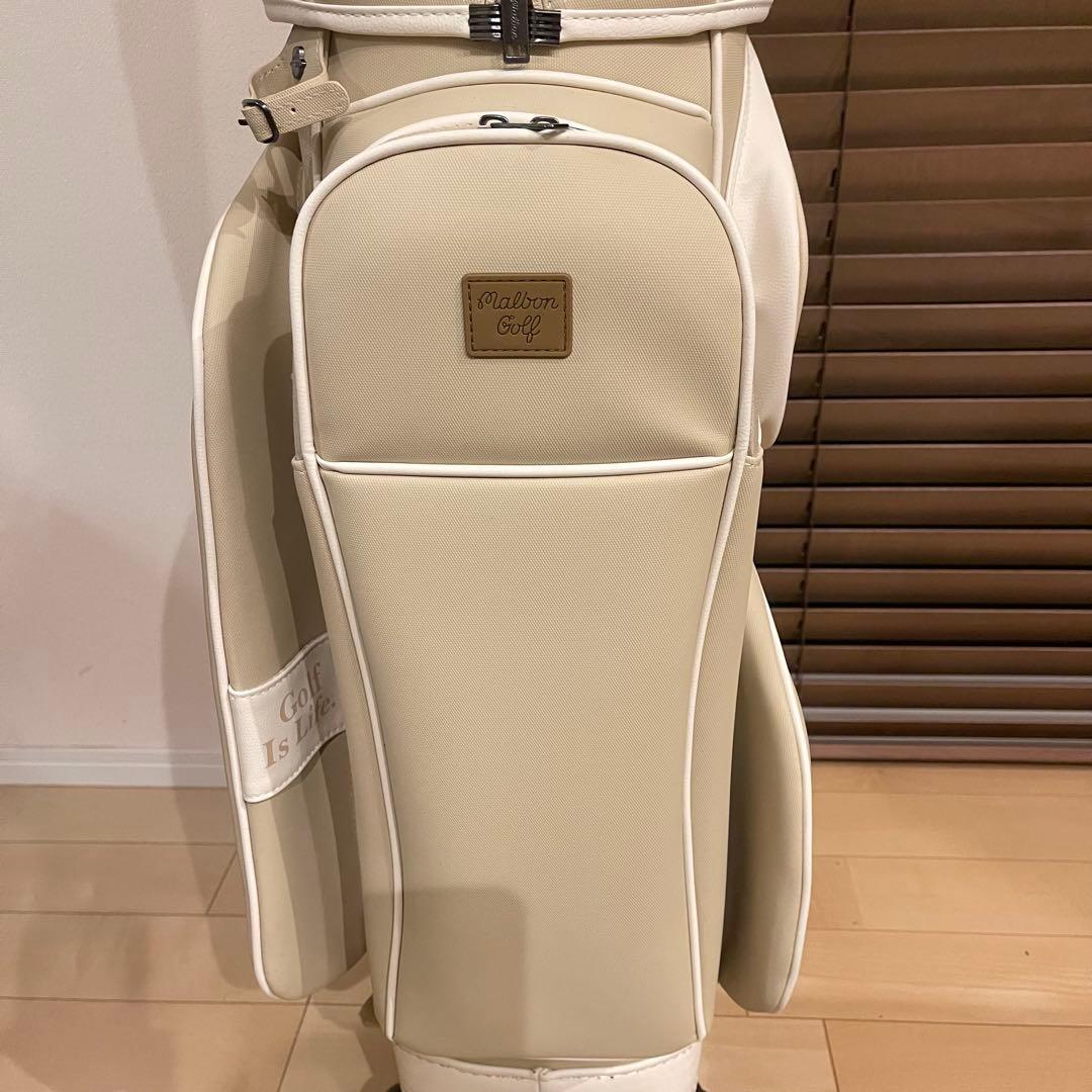 【即発送】MALBON マルボンゴルフ キャディバッグ ゴルフバッグ ベージュ