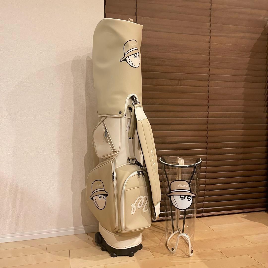 【即発送】MALBON マルボンゴルフ キャディバッグ ゴルフバッグ ベージュ