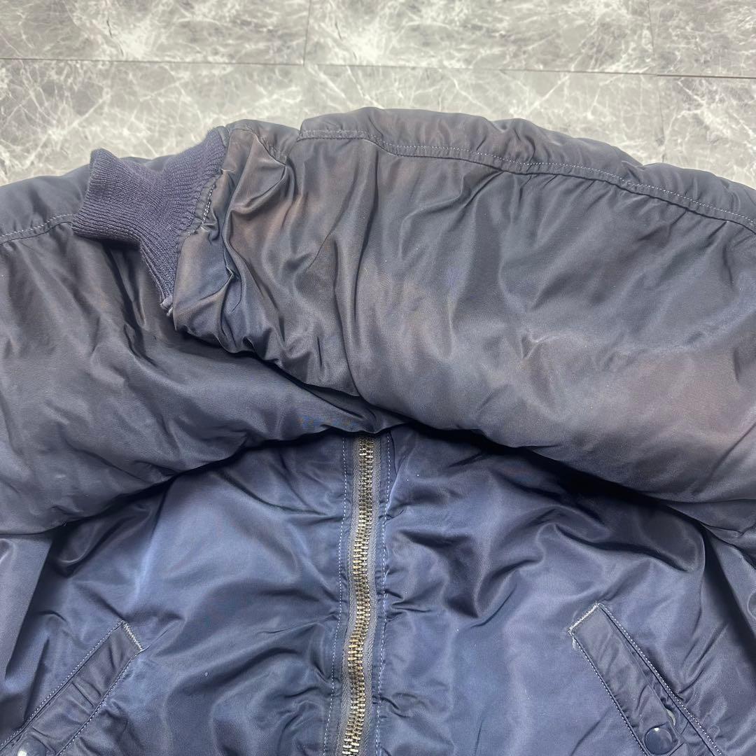 【希少】アルファ　MA-1 SCOVILL J-8279D 69s ネイビー　L