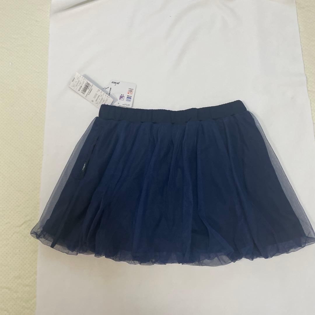 【新品　未使用】prince フレアチュールスカート WS5318 ネイビー L