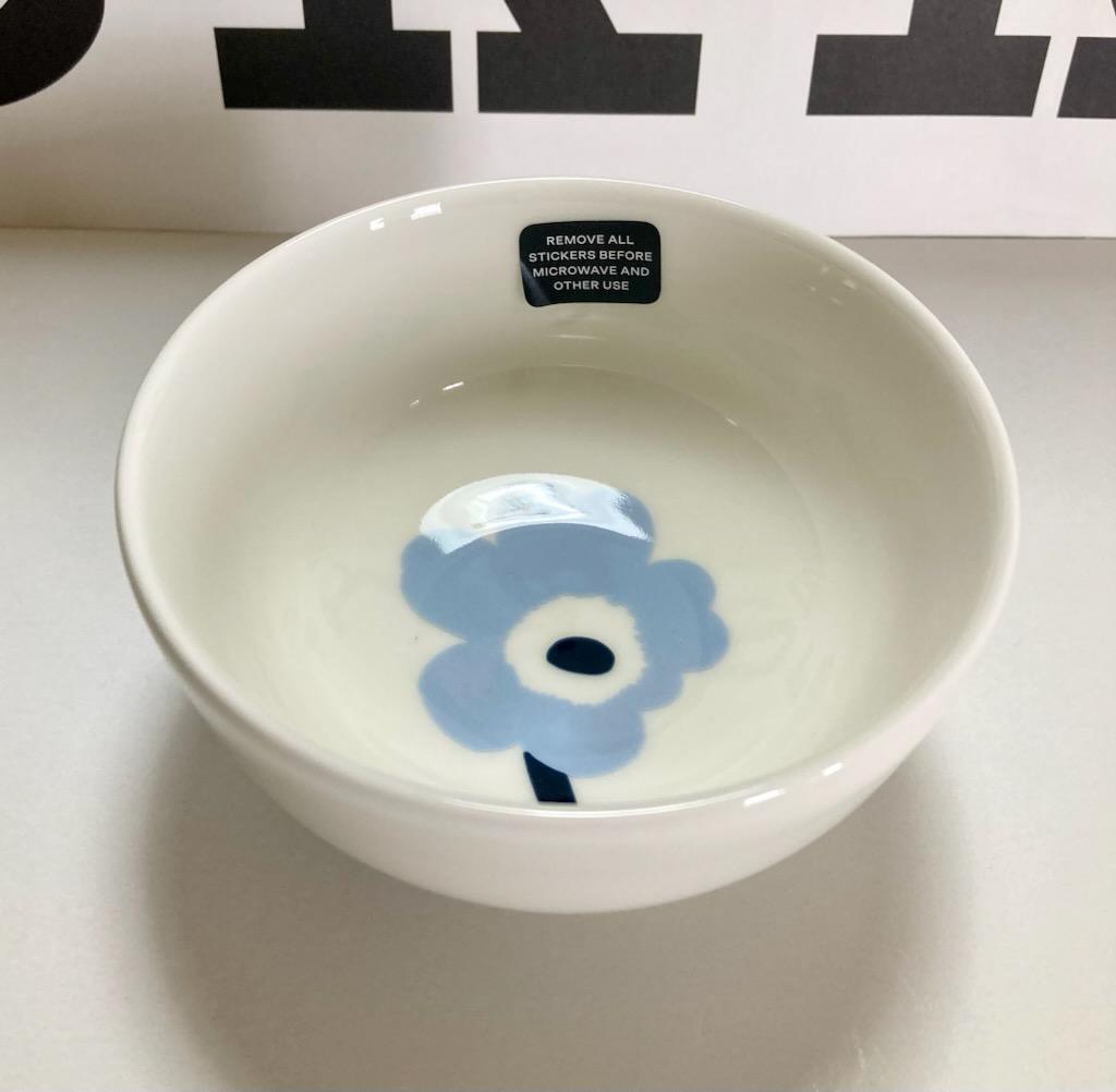 新品 マリメッコ ボウル 300ml ウニッコ ライトブルー アジア限定