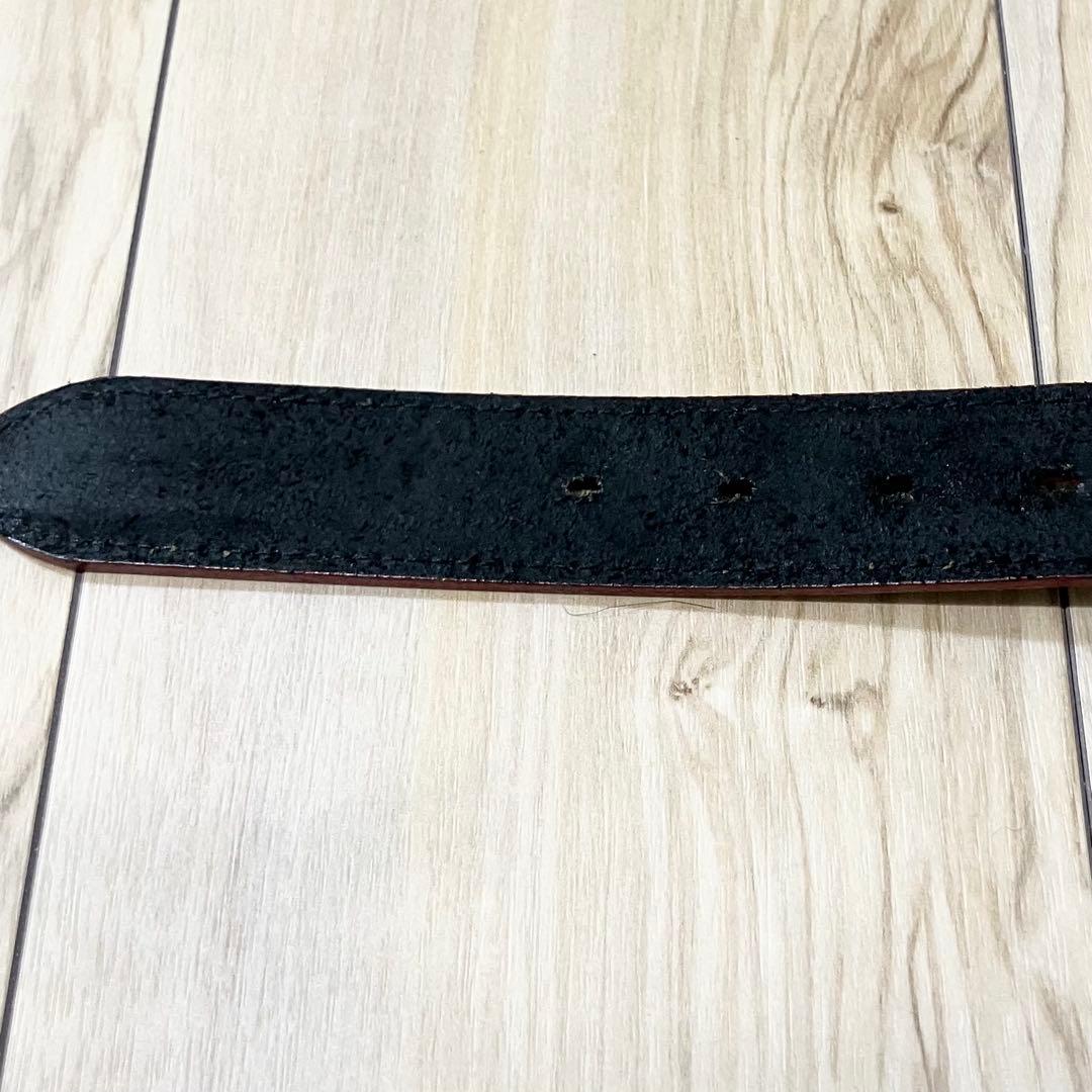 ✨美品✨ジャンポールゴルチエ レザー ベルト 黒×赤 ロゴ型押し ヴィンテージ