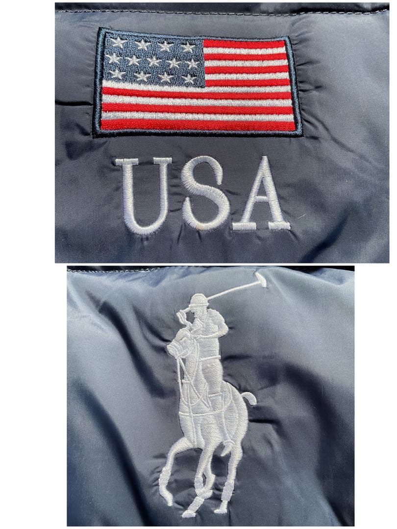 希少✨90's ポロラルフローレン ポニー イギリス国旗 ダウンジャケット