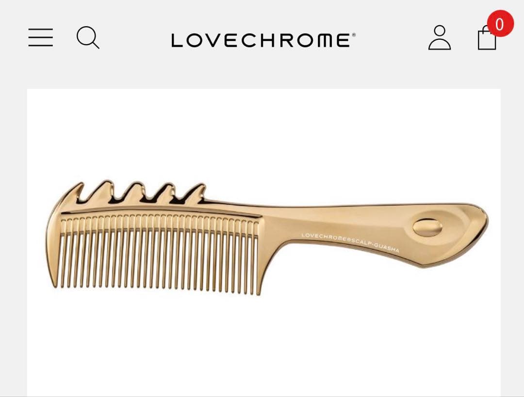 新品 LOVE CHROME K24GPスカルプカッサ ゴールド正規品ラブクロム