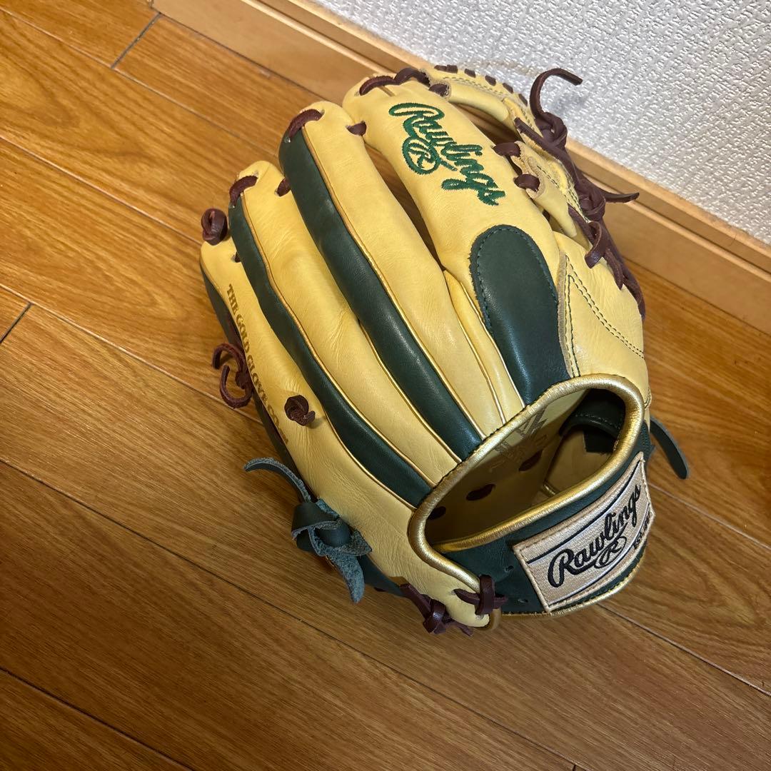 Rawlings 軟式グローブ プロモデル ベージュと緑
