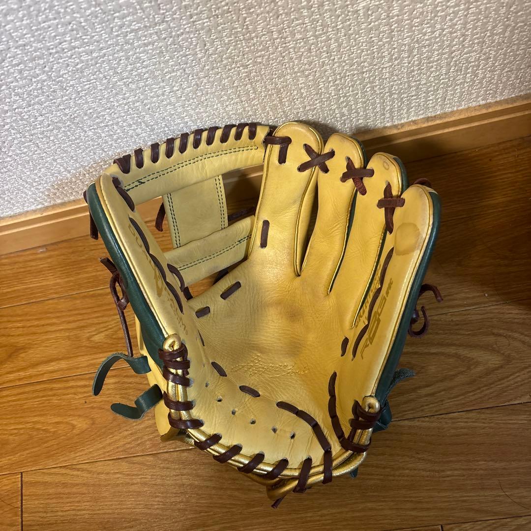 Rawlings 軟式グローブ プロモデル ベージュと緑