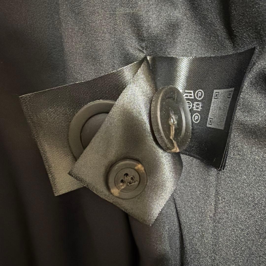 ZARA ザラ　ベルト付き チェスターコート ダブルブレスト　ロング丈　ブラック