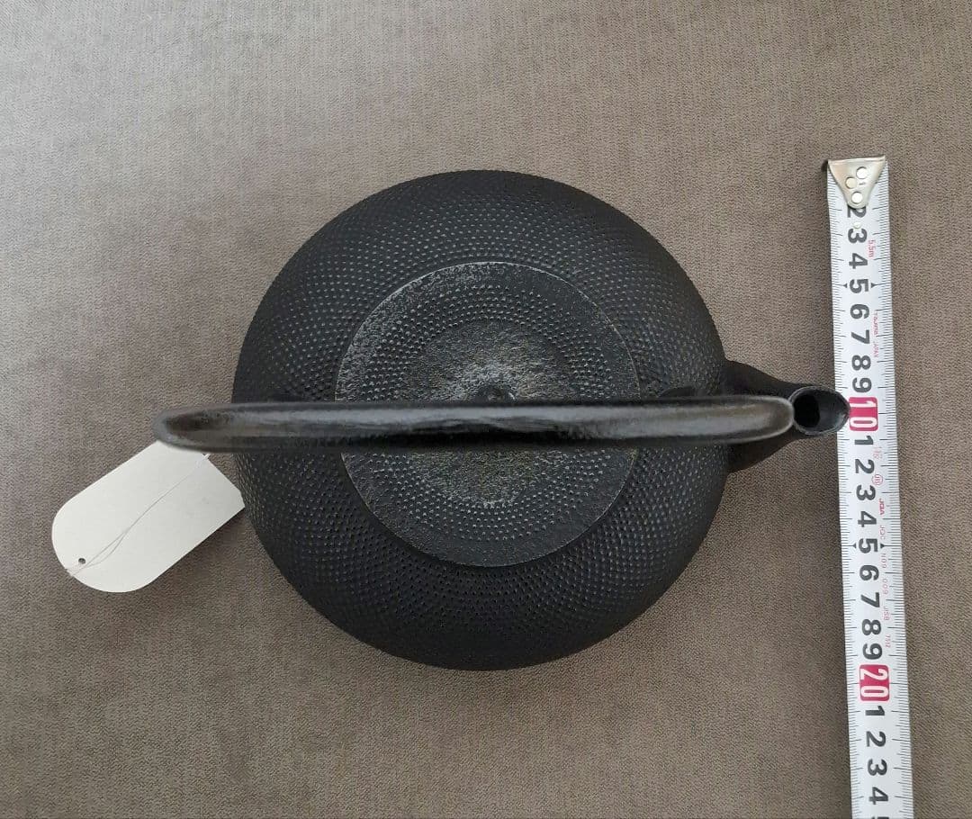 【未使用】南部鉄瓶 南部鉄器 1.7ℓ 運南堂 鍋元 平丸あられ