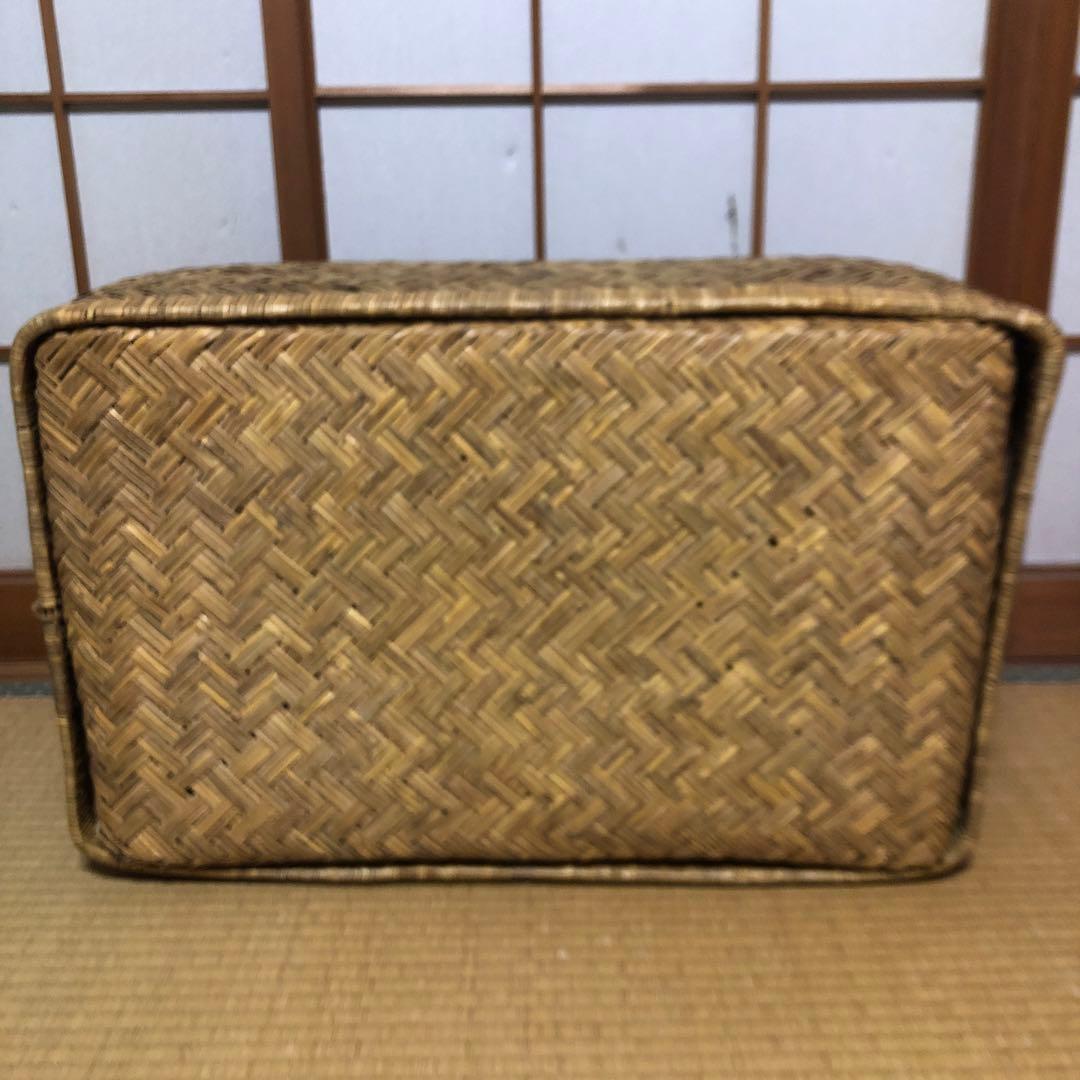 昭和レトロ/ 柳行李 こおり 竹籠 アンティーク - メルカリ