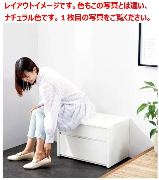 [dinos] 耐荷重100kg！収納庫付ベンチ 引き出し・幅60奥行41cm