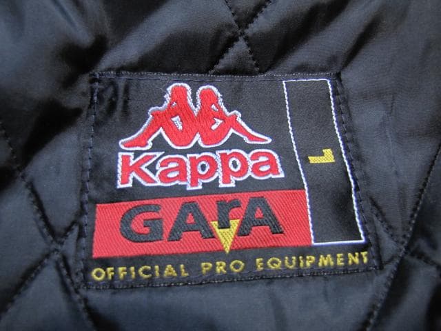 01-02 ASローマ ベンチコート 中綿 Kappa ロゴ刺繍☆程度良好 - メルカリ