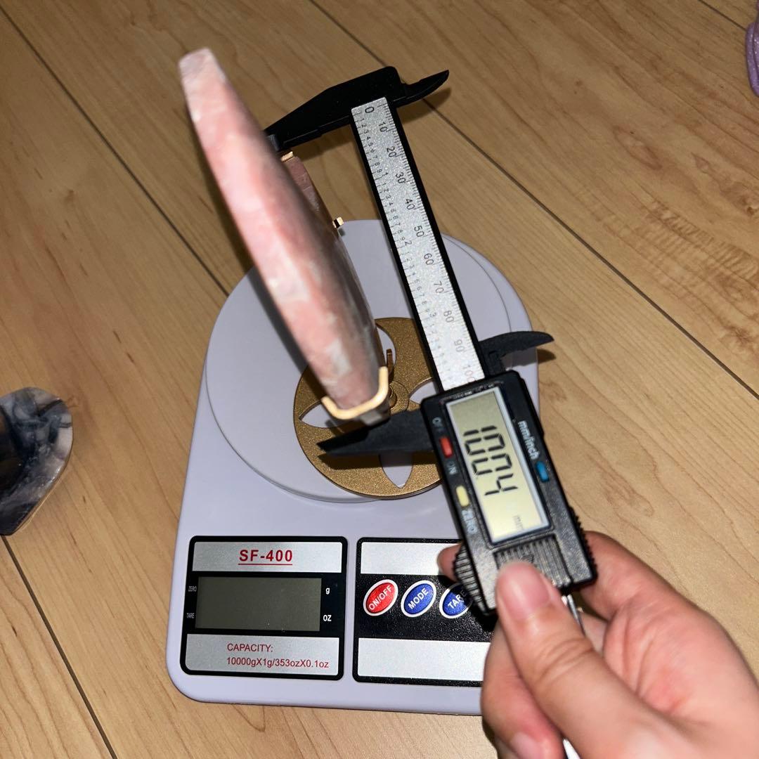 ピンクオパール bigサイズ 月 天然石 専用台座付き