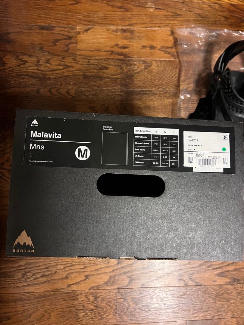 蒙*ン様 Burton Malavita ビンディング Mサイズ ブラック